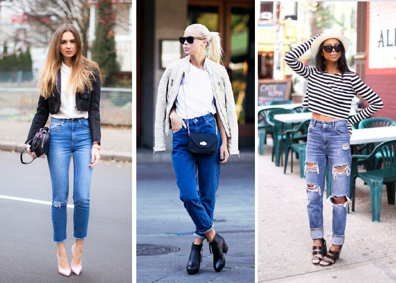 джинсы бойфренды с высокой талией с чем носить 
