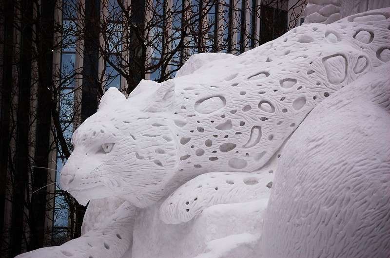 Где посмотреть ледяные скульптуры в Японии?