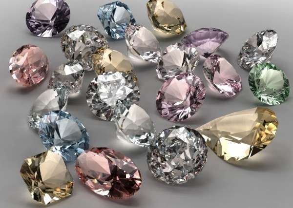 Алмазы бывают разных цветов