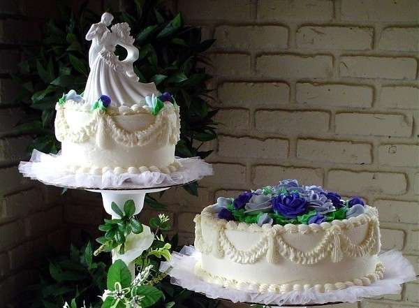 Оригинальный торт на сапфировую свадьбу