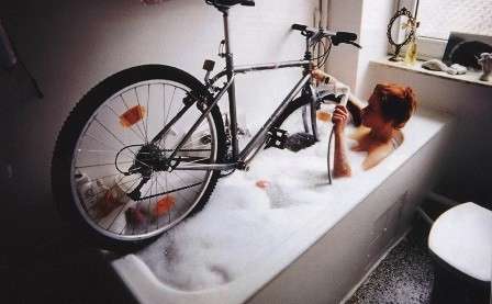 как мыть велосипед дома