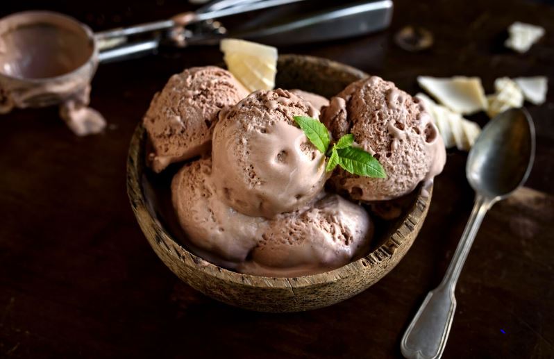 Рецепт простого шоколадного мороженого